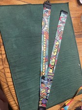 2024 Universal Studios Orlando Black Green Purple Mardi Gras ID Holder Lanyard