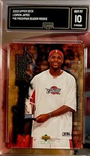 2003 Upper Deck Rookie Lebron James Freshman Season Collectibles Gem Mint 10 #18