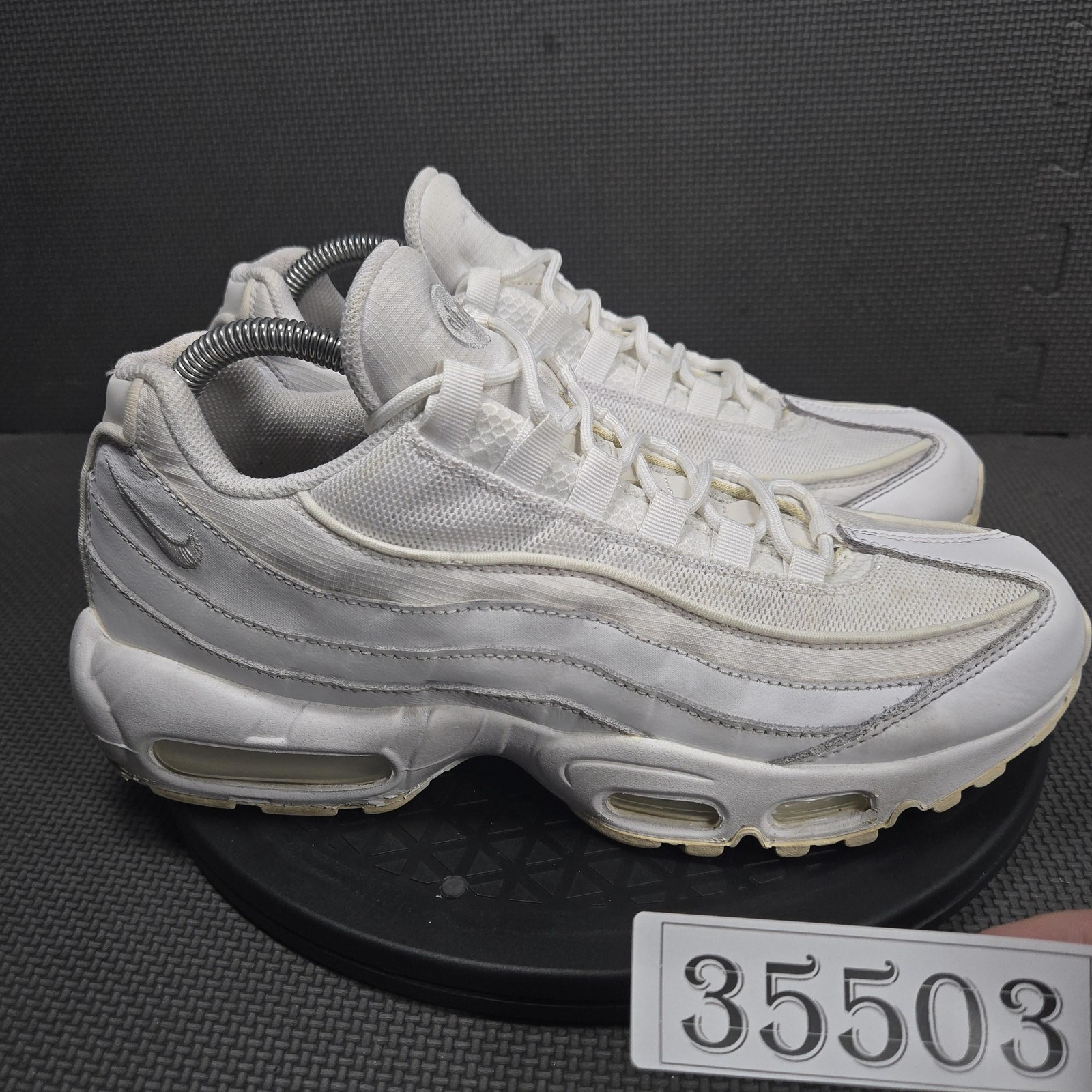 Nike Air Max 95 Shoes Mens Size 9.5 White Running Low Top Sn