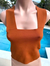 House of Harlow 1960 Tank Shirt Top womens size S Small Halter