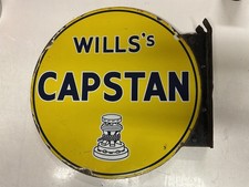 Wills Capstan Vintage Double Sided Enamel Sign
