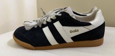 Gola Classics Suede Elan Trainers Womens Sneaker Shoes Black Off White 37.5/6.5