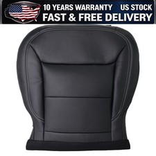 For Ford Explorer Driver Bottom Replacement Leather Seat Cover Black 2020-2024