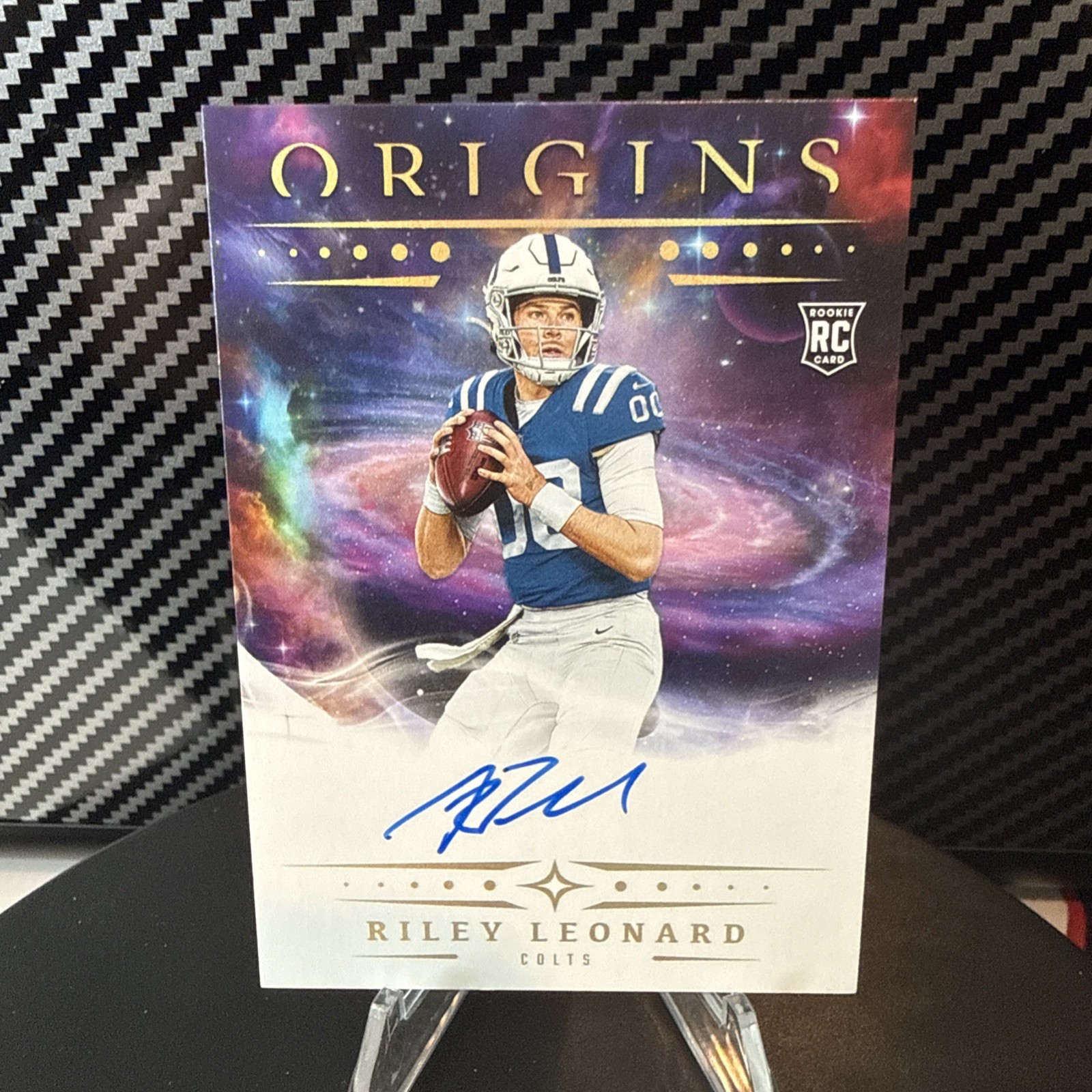 2025 Panini Origins - Rookie Autographs Riley Leonard #RA-RLE (AU, RC)