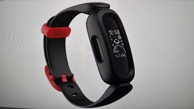SW-0415 Fitbit Ace 3 Aktivitäts-Tracker Kids animierte Figuren schwarz B-WARE