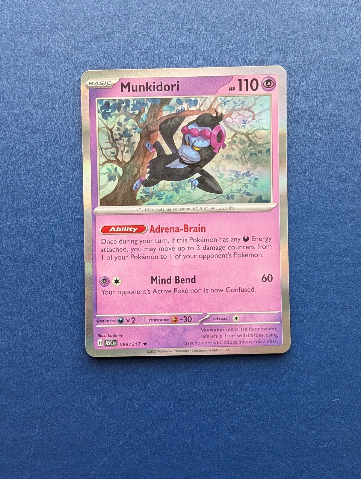 Pokemon Munkidori: Ascended Heroes (HOLO) #99 - NM-MT+