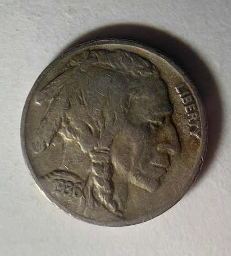 1936-S 5C Buffalo Nickel