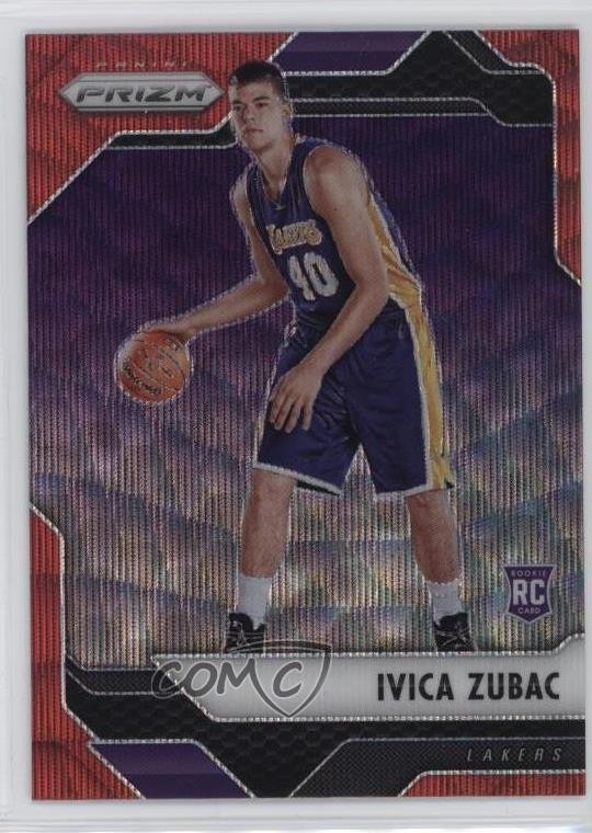 2016-17 Panini Prizm Ruby Wave Prizm Ivica Zubac #136 15eb