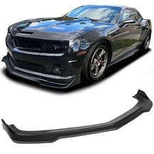 Fits 10 11 12 13 Chevy Camaro Ss V8 Front Bumper Lip Spoiler V2 Style Pp Black