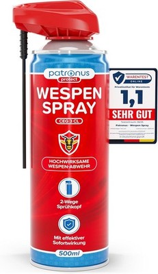 Patronus Wespen Spray CEG 3 CL 500Ml - Wespenspray Mit Langem Sprührohr & Sofort