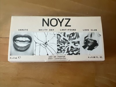 NOYZ Discovery Kit Eau De Parfum 4 Piece Set Unmute, Love Club, Lost + Found NEW
