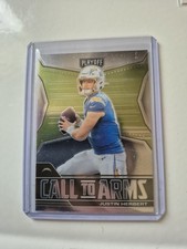2021 Panini Playoff Justin Herbert Call To Arms #CA-JHE Football NFL Chargers