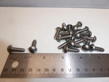 #14 x 3/4" Rnd Hd Steel Slotted Tapping Sheet Metal Screw VINTAGE USA NEW Qty 20