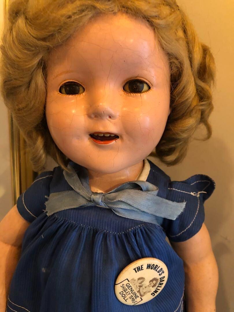 Rare Antique Shirley Temple Doll 19.7in Sleeping eye w/Original Box