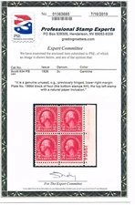 EXCELLENT SCOTT #634 F-VF MINT OG NH/H 1926 TYPE-I PLATE BLOCK OF 4 - PSE CERT