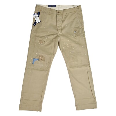 RRLラルフローレンREPAIR CHINO TROUSER size32 Repaired Field Chino - Military Khaki