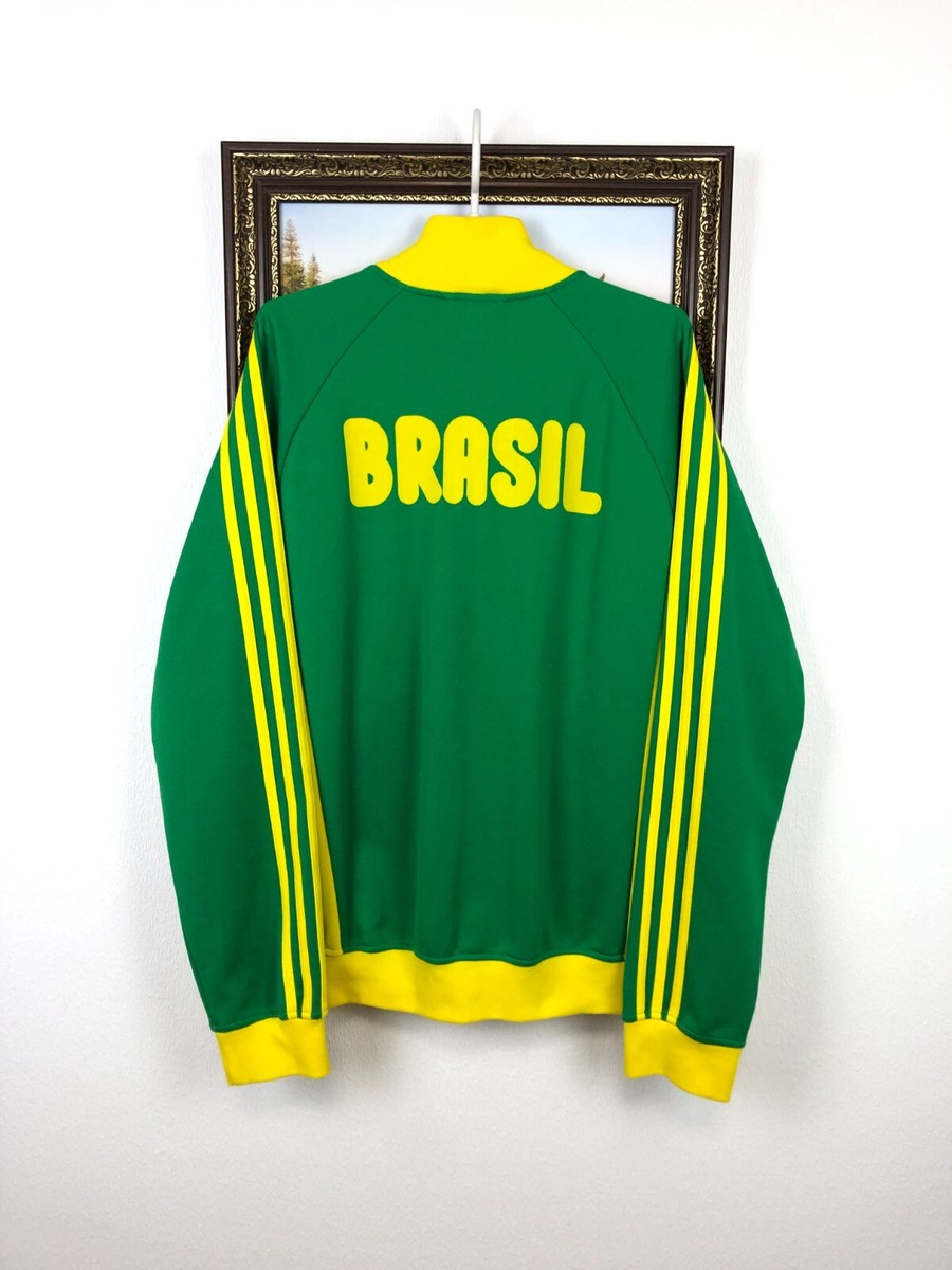 Adidas Originals Brazil Football Jacket Soccer Track Top