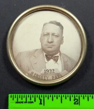 Vintage 1932 Hershey Park Employee ID Picture Portrait