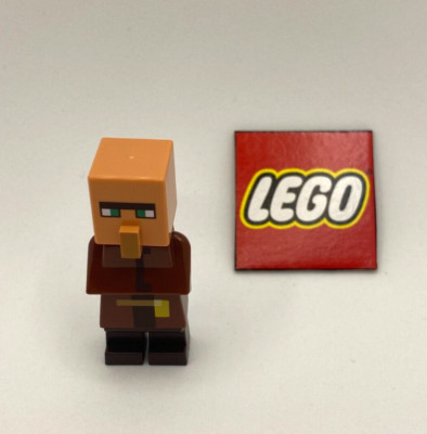 Lego Minecraft Brown Coat Villager  - New