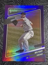 2021 Donruss Lucas Giolito Holo Purple Big Foot Variation White Sox