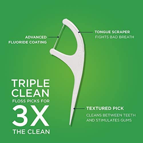 DenTek Floss Pick Dispenser with Dentek Triple Clean Floss Picks, 60 Count (Pack - Picture 3 of 8