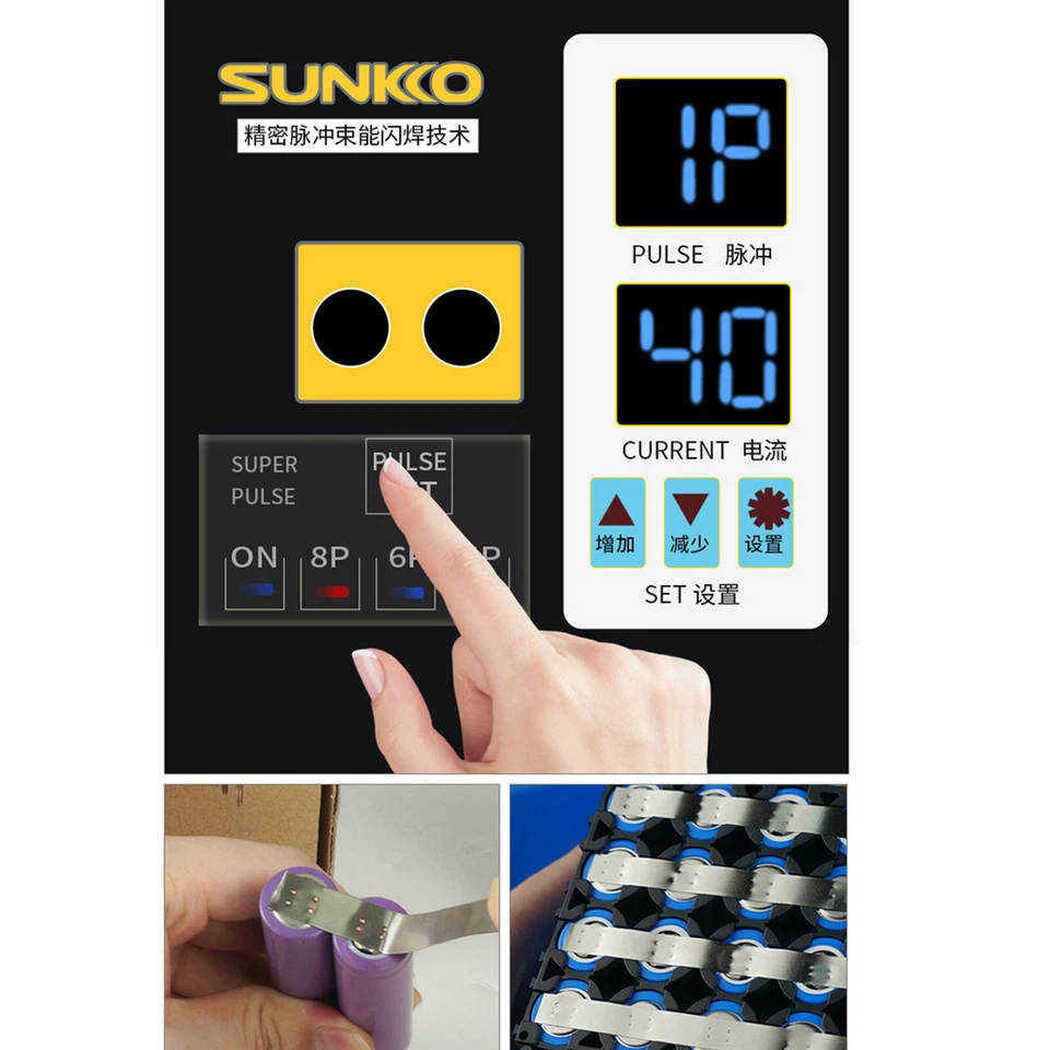 Soldador de punto de pulso 738AL SUNKKO para máquina de soldadura de batería 3,6KW 110v Foto 3 de 4