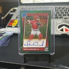 2021 Optic Rated Rookie Auto-  Green Mojo Prizm #RRS-RA Rafael Marchan 75/99 