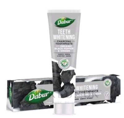 3 X 155g DABUR HERBAL ACTIVETED CHARCOAL TOOTHPASTE 155g ( 100ml )X3 PACK