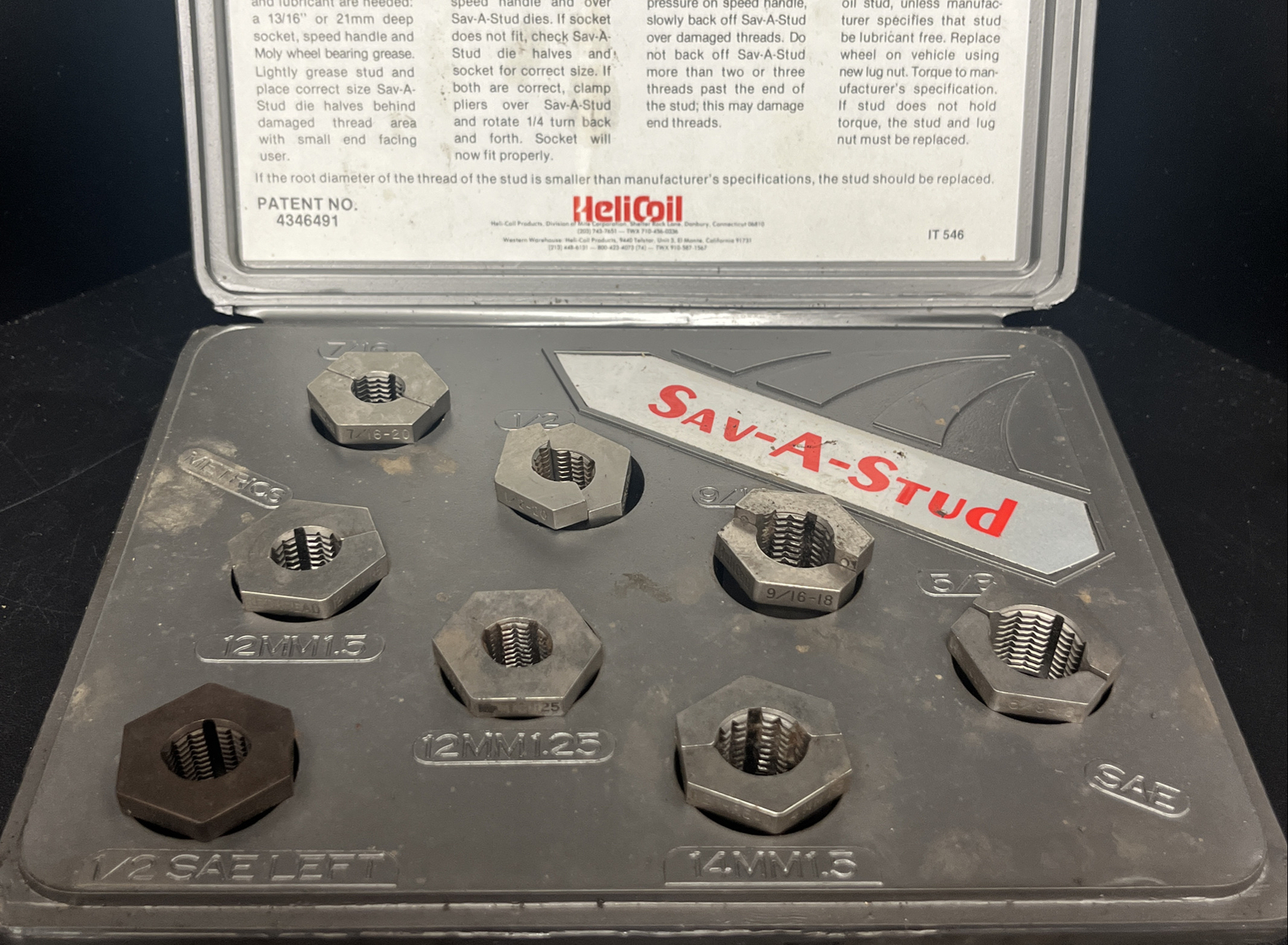 SavaStud Thread Repair Tools 7 Pce kit eBay