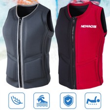 Adult Life Jacket Neoprene Buoyancy Aid Surfing Swimming Jet Skiing Zipper Vest