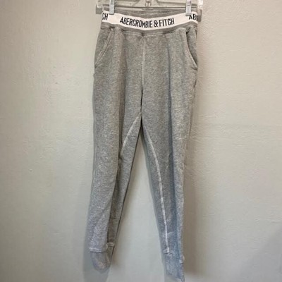 Abercrombie & Fitch Womens Sweatpants Small S Gray Elastic Waist Pockets 9/4 | eBay