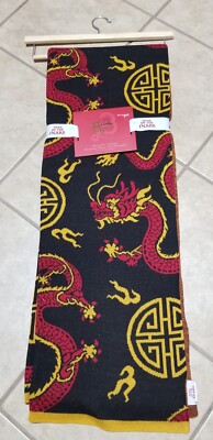 Year Of The Snake 2025 Dragon Black/Red/Yellow 50 X 70 Inch Decorative Throw