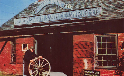 Postcard Blacksmith And Wheelwright's Shop Shelburne Vermont | eBay
