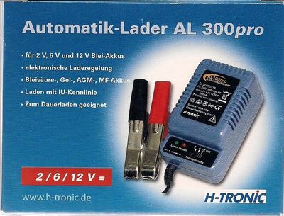 AL 300 PRO BATTERIE LADEGERÄT für AUTO Pkw Motorrad Roller Kleinkraftrad neu