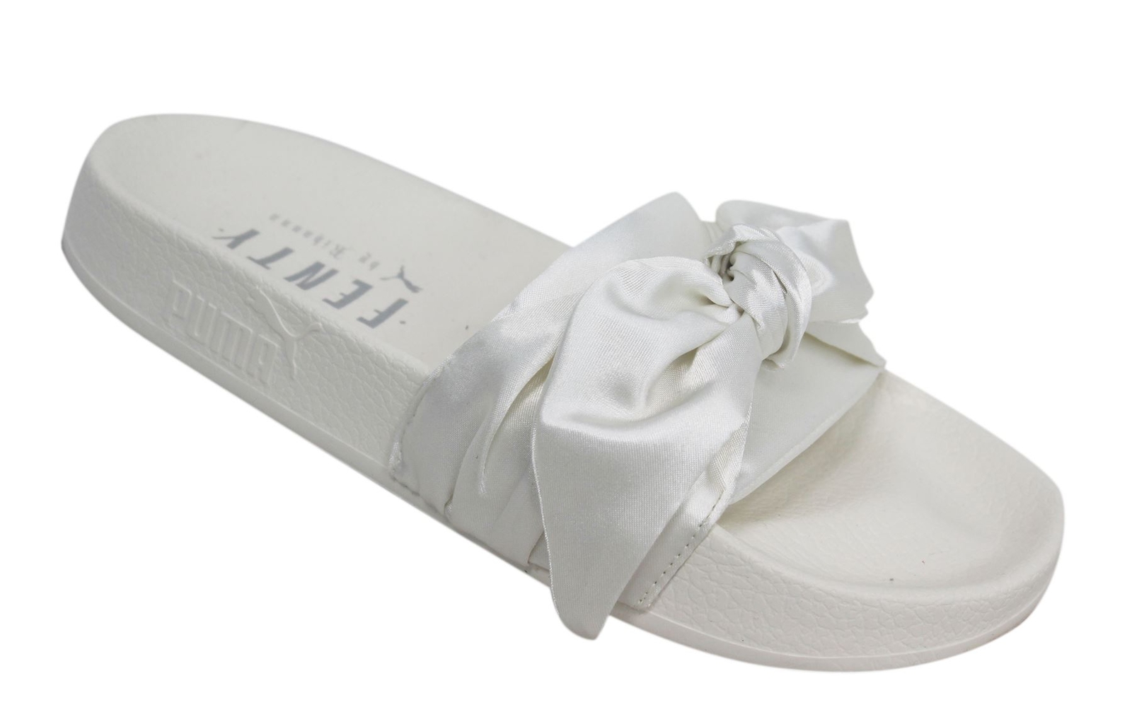 puma bow slides black
