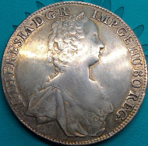 Thaler 1756 Austria Tyrol Hall Maria Theresia 41mm 27,62g silver RARE