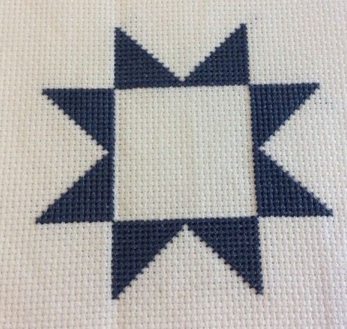 COUNTED CROSS STITCH STAR SMALL SAMPLER - Picture 3 of 6