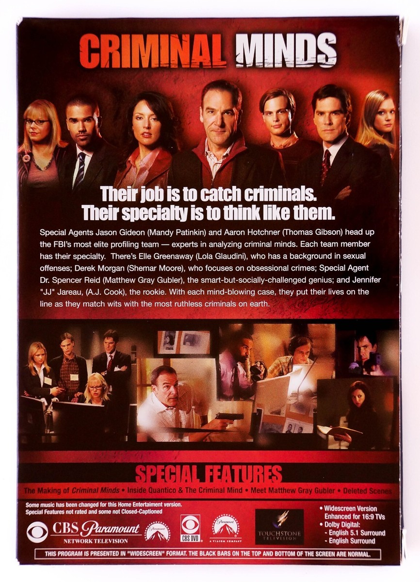 Criminal Minds - The First Season (DVD, 2006, 6-Disc Set) Mandy