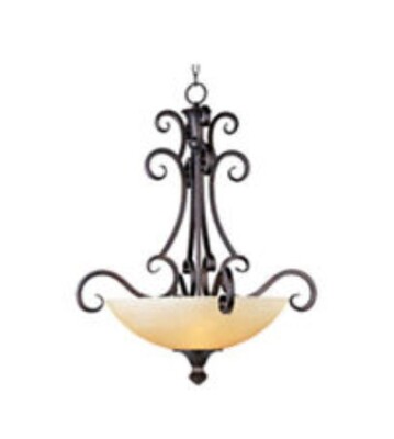 *NEW*Maxim Lighting Ophelia 4 Light Invert Bowl Pendant Colonial Umber 32302BLCU