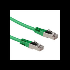 Image of Microconnect 15 meter Cat5e FTP Networking Cable, RJ45 Male Connectors - Green