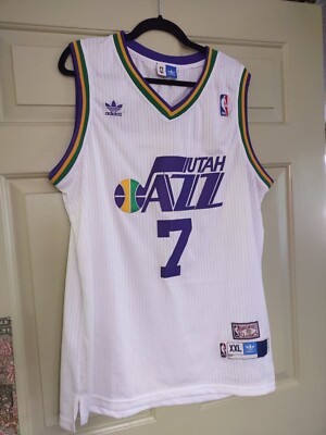 NBA Utah JAZZ adidas リバーシブル made in USA Carlos Boozer Utah Jazz Adidas Jersey Authentic Blue Sewn NBA Men