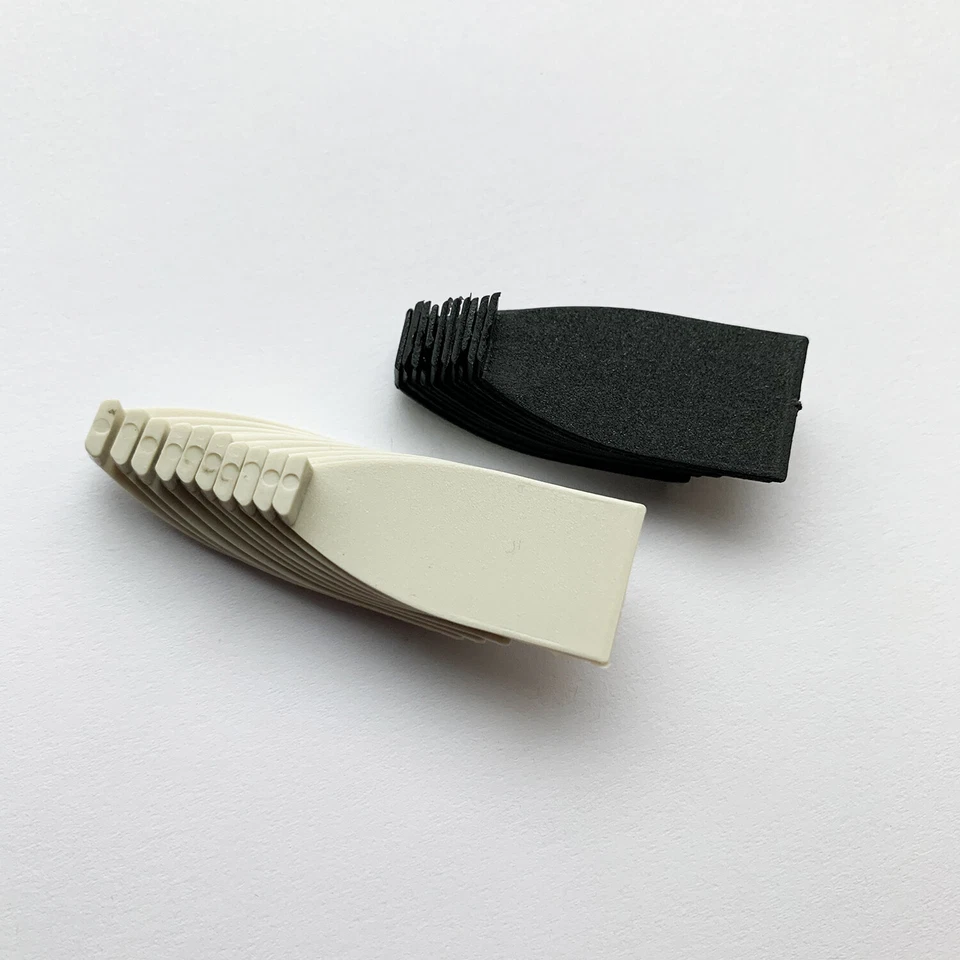 10 Cello Bow Tip Material Black Plastic Tip + White Plastic Tip New - Image 3 of 4