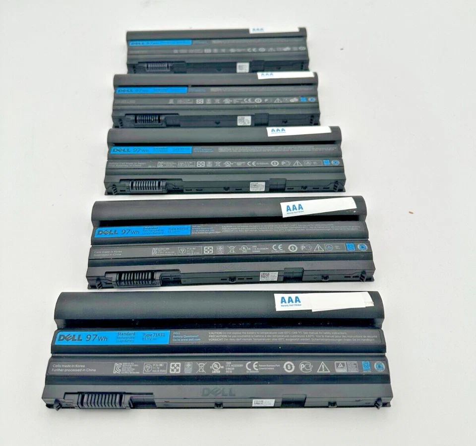Genuino Dell 97wh Tipo M5YOX / 71R31 11.1V Li-Ion 9 celdas Lote de 5 Dell E5420 Foto 4 de 4