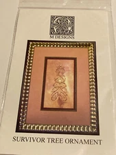 NEW RARE M Designs SURVIVOR TREE ORNAMENT Cross Stitch CHART PACK