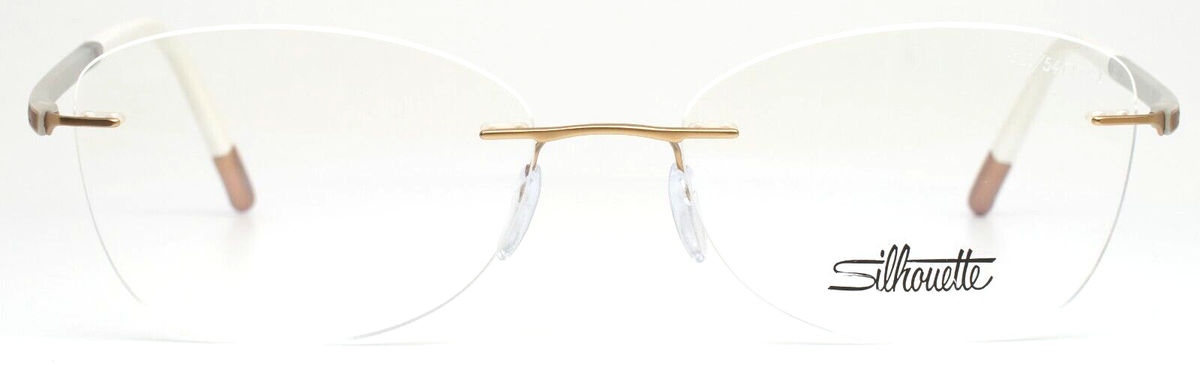 SILHOUETTE 4520 20 6054 Gold Matte Womens Butterfly Eyeglasses 54
