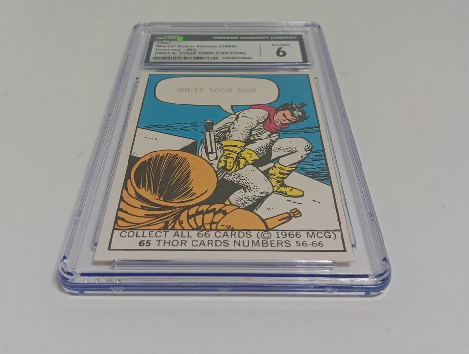Donruss (1966) Marvel Super Heroes #65 CGC 6. THOR "ENVÍO RÁPIDO" Foto 3 de 4