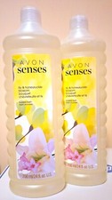 2 Bottles Avon Senses Lily  Honeysuckle Bubble Bath, 24 oz. each, new/sealed