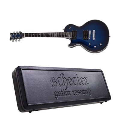 Schecter Solo-II Supreme LH Left Handed Guitar See-Thru Blue Burst + Case NEW