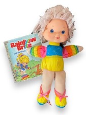 Vtg 1983 Hallmark Rainbow Brite Bright Baby Plush Tickled Pink Doll 15"  Book