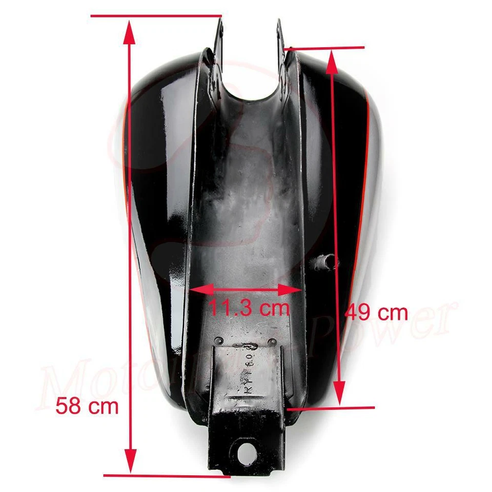 3.4 gallons Fuel Gas Tank NEW For Honda Rebel 250 CMX250 CMX 250 Rebel 1985-2016 Foto 4 de 4